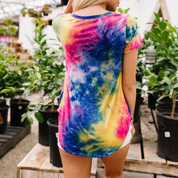Sapphire Tie Dye Fantasy Top - Picture 8 of 9